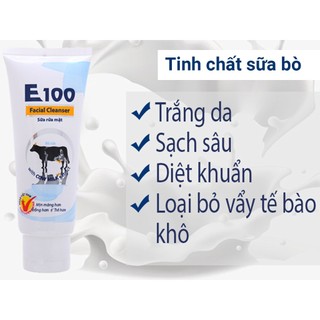 Sữa rửa mặt E 100 bò sữa lớn (80g)