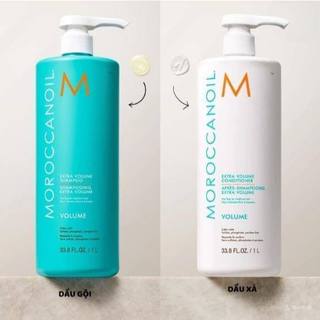 DẦU GỘI XẢ TĂNG PHỒNG MOROC EXTRA VOLUME 500ML 1000ml