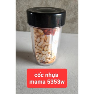 PHỤ KIỆN THAY THẾ -  CỐC NHỰA XAY KHÔ KÈM NẮP MÁY XAY SUNHOUSE 5335W ( MAMA )