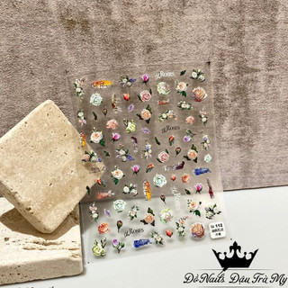 Phụ kiện nail - Sticker Tomoni Hoa Lụa