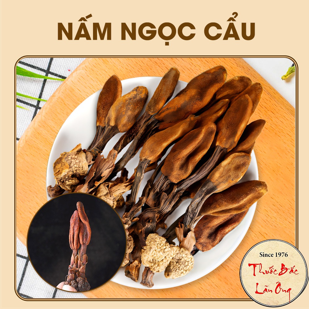 Nấm ngọc cẩu 500g, khô, sạch nguyên búp, bổ thận tráng dương, mạnh gân cốt, tăng cường sinh lý nam