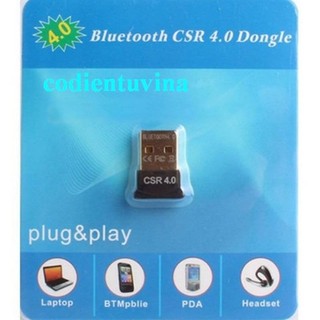 USB Bluetooth CSR 4.0 Dongle cho Máy tính