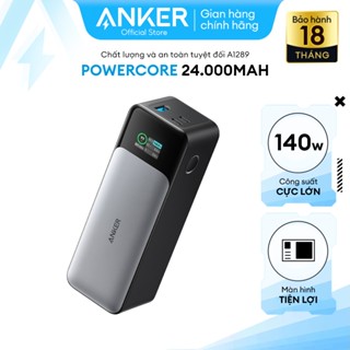 Pin Sạc Dự Phòng ANKER 737 GaN Prime PowerCore Dung Lượng 24.000mAh Sạc Nhanh Công Suất 140W 3 cổng - A1289