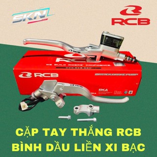 Cặp tay thắng RCB bình dầu liền xi bạc chính hãng