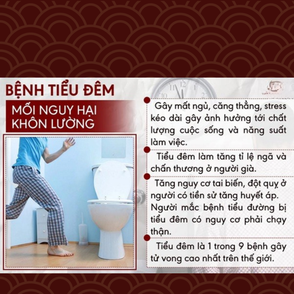 Viên tiểu đêm tiểu dắt Minh Nguyên đường giảm tình trạng tiểu són, tiểu buốt, tức bọng tiểu hiệu quả