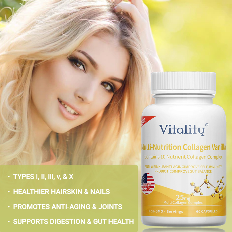 Collagen, Chống Lão Hóa, Dưỡng Trắng Da, Chứa 90mg Vitamin C, Cải Thiện Nám Da, Bảo Vệ Gan, Giải Độc