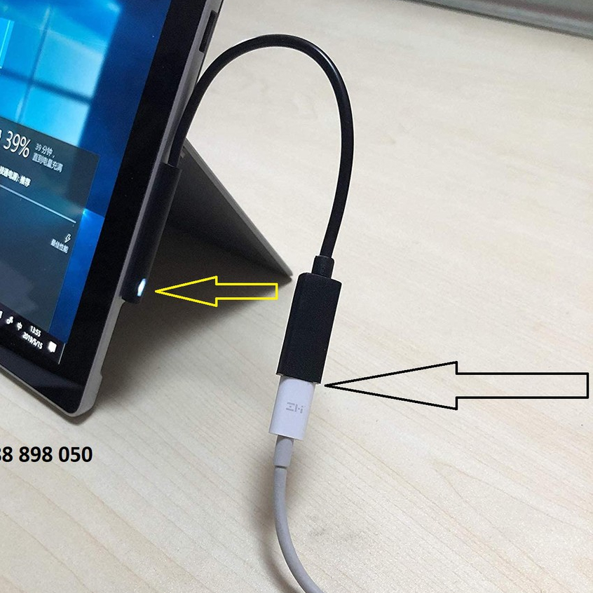 Dây sạc chuyển chân usb type-c sang surface