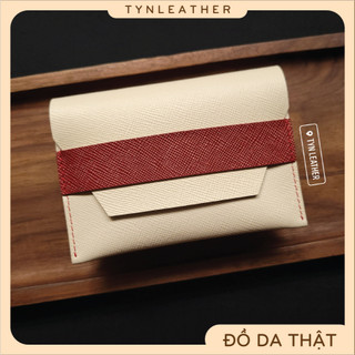 Ví card mini da bò thật, Ví card holder - Đồ da thủ công Tynleather
