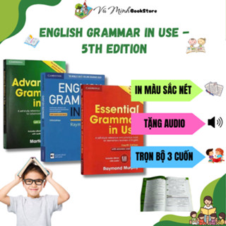 Sách - English Grammar In Use giấy bóng MỚI - 5th edition giúp con đào sâu và nắm kĩ các kĩ năng ngữ pháp