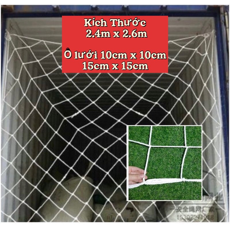 Combo 10 Lưới Chắn Container - Lưới Bảo Vệ Hàng Hoá - Kích Thước Ô Lưới 10cm x 10cm