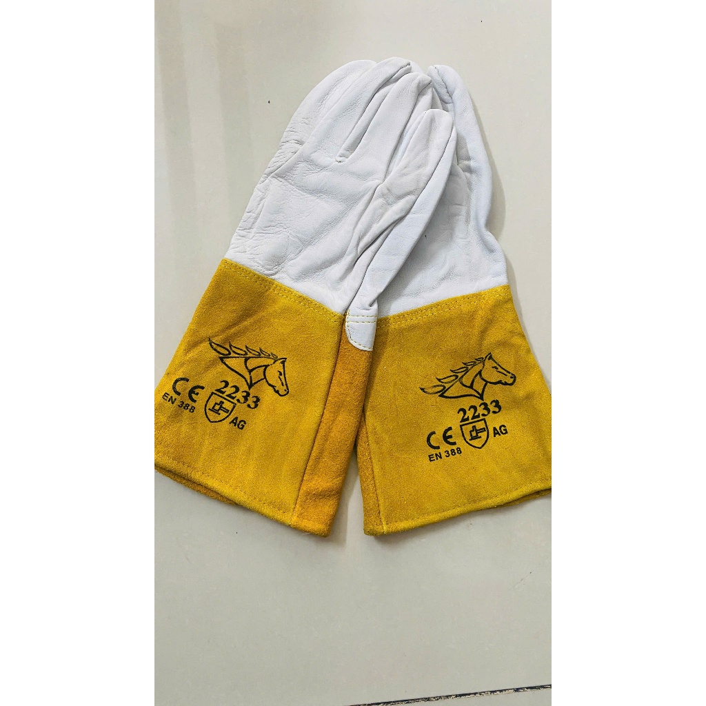 Găng tay da hàn TIG 2233 - Găng tay da dê hàn TIG 2233 ĐẠT tiêu chuẩn CE- EN388