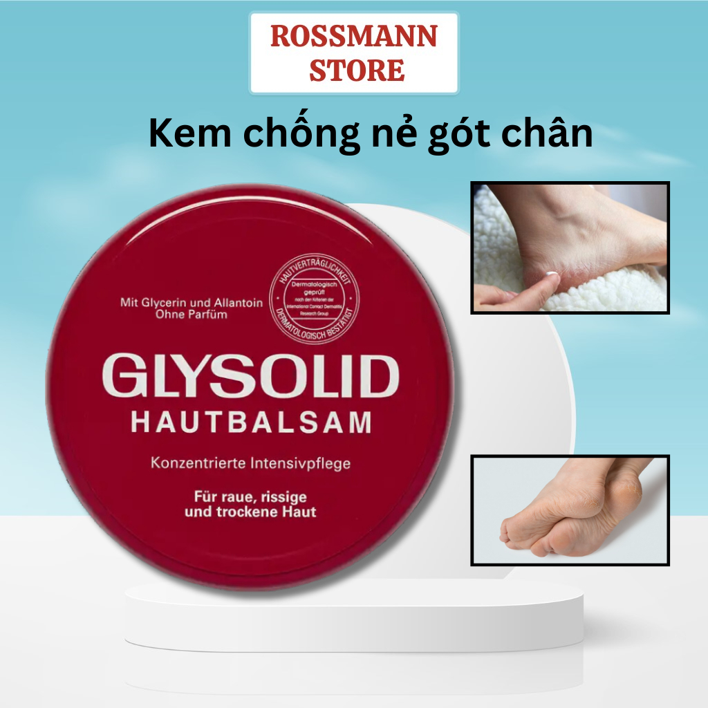 Kem nẻ Glysolid Hautbalsam, dưỡng da chuyên sâu 100 ml của Đức