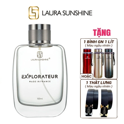 [Tặng quà] Nước hoa Nam Nhật Kim Anh Explorateur Laura Paris No4 (100ml) lưu hương đến 24h