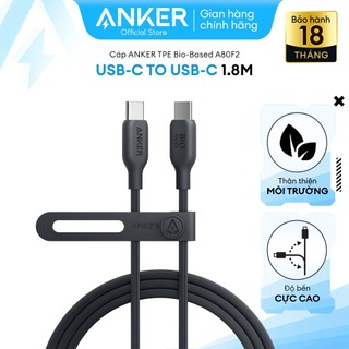  Cáp sạc Anker 544 USB-C to USB-C 1.8m 140W TPE Bio-Based - A80F2