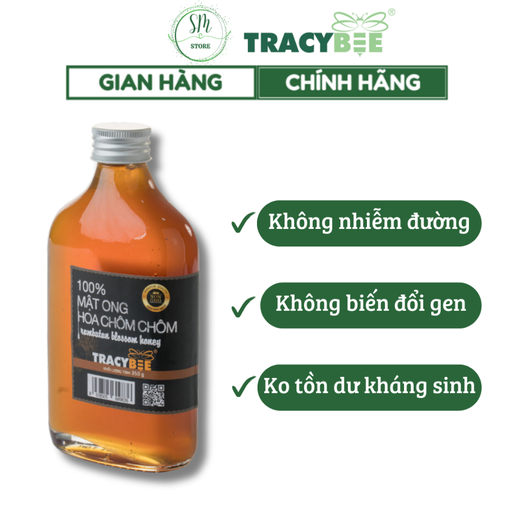 Mật ong hoa chôm chôm Tracybee 350gr