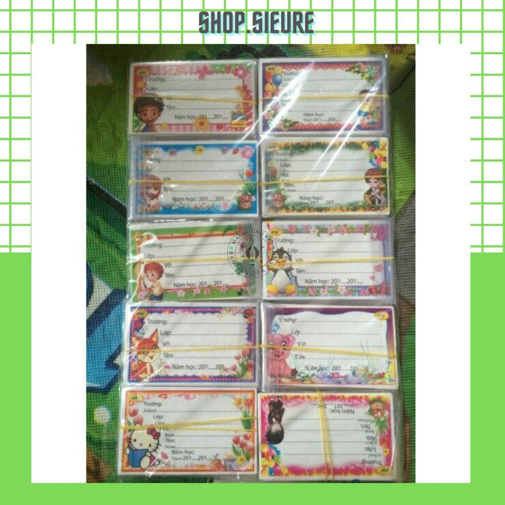 Combo 60 chiếc nhãn vở
