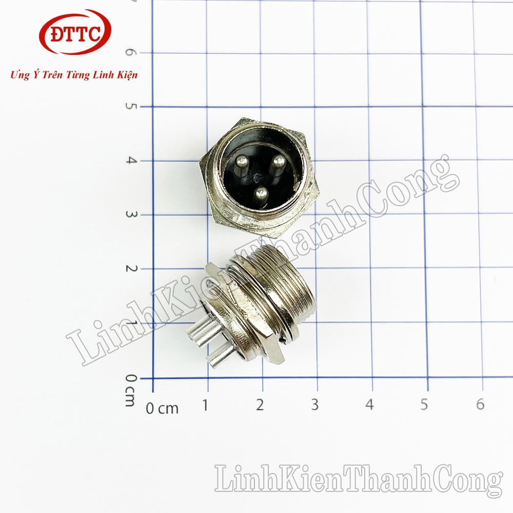 Giắc GX16-3P 3 Chân (Đực)