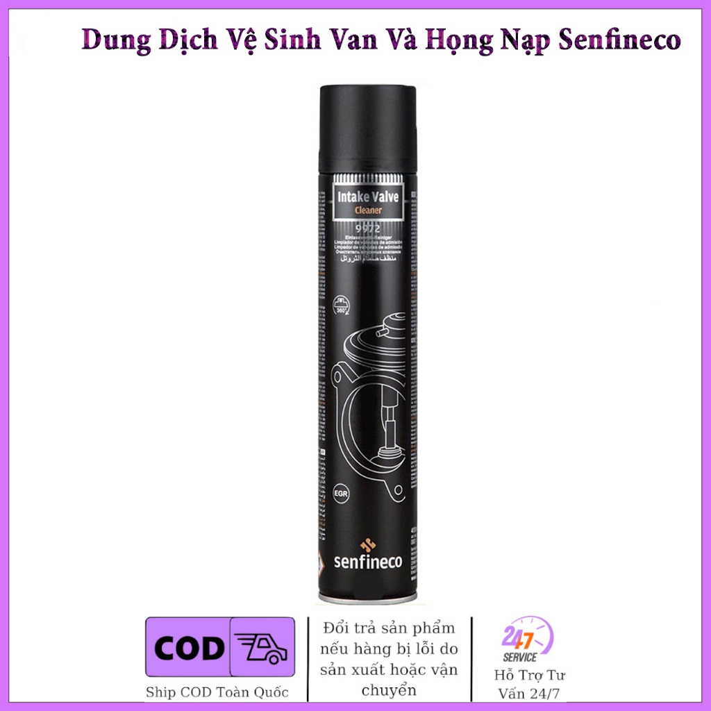 Dung Dịch Vệ Sinh Van Và Họng Nạp Senfineco Intake Valve Cleaner 9972 - 400ml