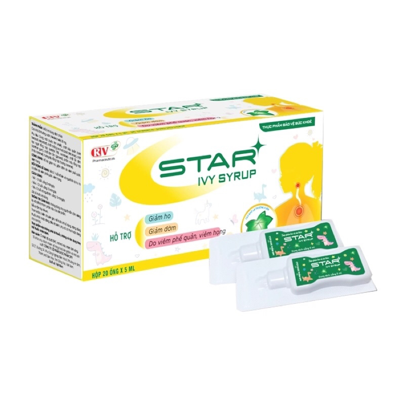 Siro Star Ivy - Star Ivy syrup hộp 20 ống