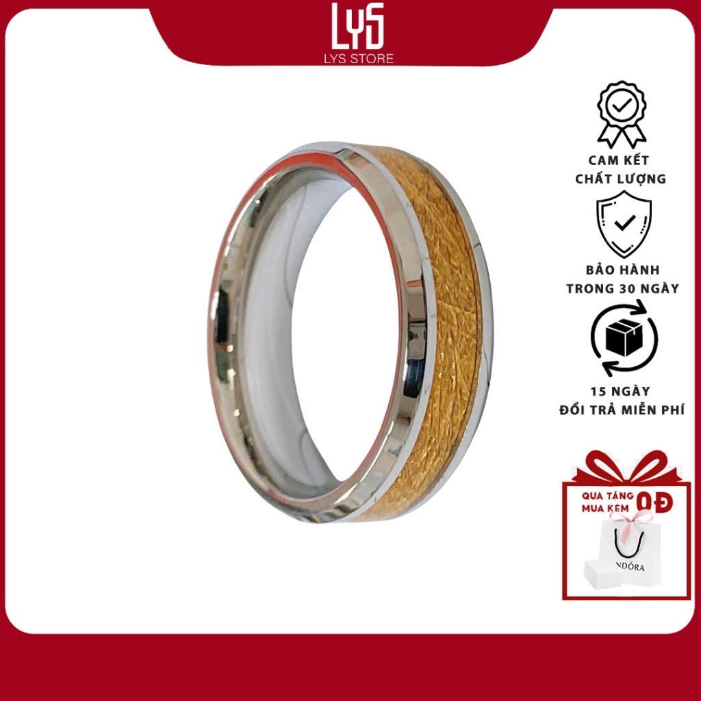 Nhẫn bạc nữ Lys nhẫn hoa văn viền màu Fullbox PAN 8391SV - Nhẫn Nữ Bạc S925