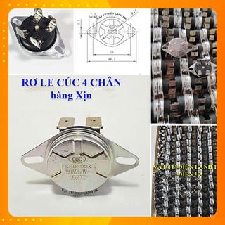  Rơ le cúc áo 85 độ 2 chân - 92 độ C 4 chân - Role nhiệt BNL - Relay Bình nóng lạnh KSD301 KSD302X 92oC 