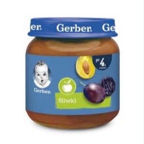 Mận đen nghiền Gerber Nga 125g cho bé