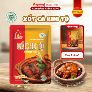 Xốt gia vị nấu cá kho tộ 80g AZ CHEF, chuẩn vị không cần nêm nếm thêm gia vị, dùng cho 500g cá