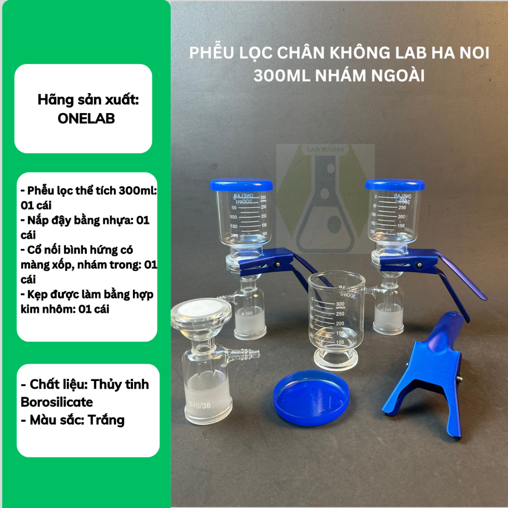 Phễu Lọc Chân Không LAB HA NOI 300ml Nhám Ngoài