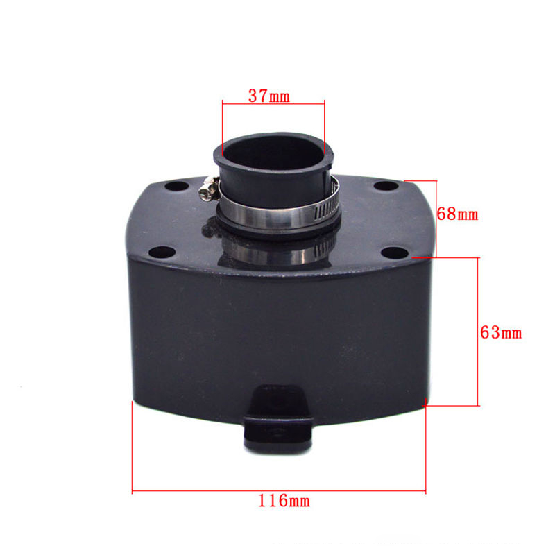Bầu lọc gió, cửa hút khí máy 100cc,110cc, 125cc, 130cc, 150cc loại vuông màu đen dùng cho xe máy, xe