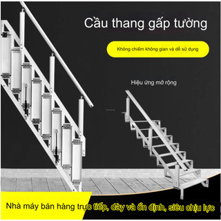 Thang gấp gọn ốp tường - Không chiếm không gian và dễ sử dụng
