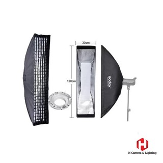 Softbox Godox SB-FW 30x120( có lưới tổ ong) và FB-BW( không lưới tổ ong)