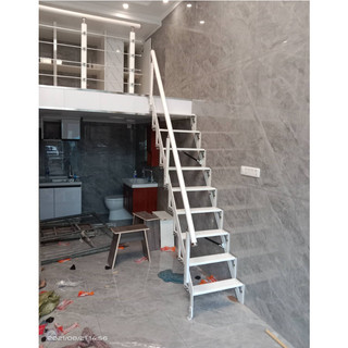 Thang gấp gọn ốp tường - Không chiếm không gian và dễ sử dụng