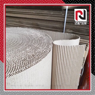 Bìa carton sóng 2 lớp khổ cao 1m, cuộn giấy chèn tiện dụng, chống sốc, Gói hàng gốm sứ, làm handmade