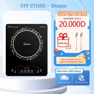 Bếp từ Midea mặt kính chống bức xạ Bếp từ Midea 2200W C22-RT22E01 - Bảo hành 12 tháng