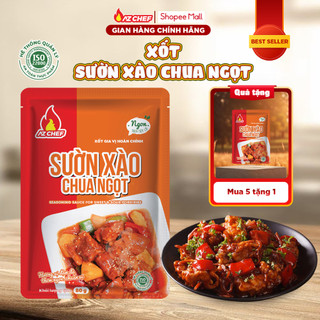 Xốt nấu sườn xào chua ngọt 80g AZ CHEF dùng ướp với 500g sườn, không cần nêm nếm thêm gia vị