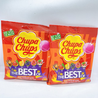 Gói 10 Kẹo Mút Chupa Chups hương trái cây gói 93g