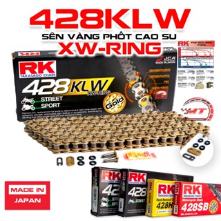 Sên RK vàng 428 KLW phốt cao su XW-Ring 132 mắt chính hãng