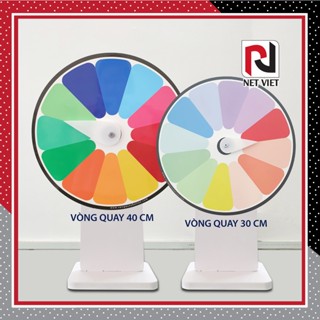 Vòng quay may mắn, vòng quay trúng thưởng, Dụng cụ dạy học, mini game học tập, khổ 30cm & 40cm