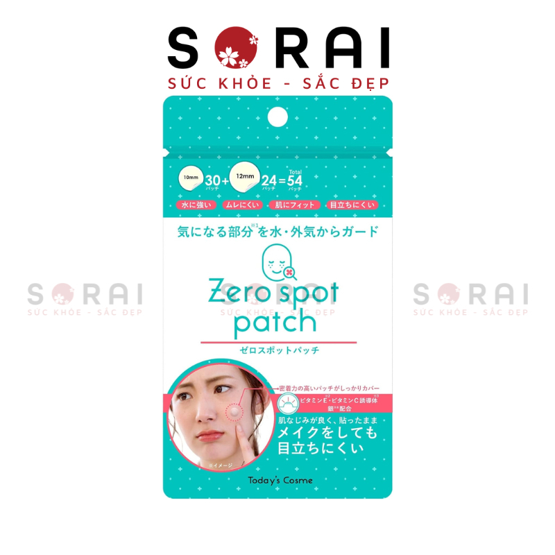 Miếng dán mụn Zero Spot Patch Nhật Bản 54 miếng