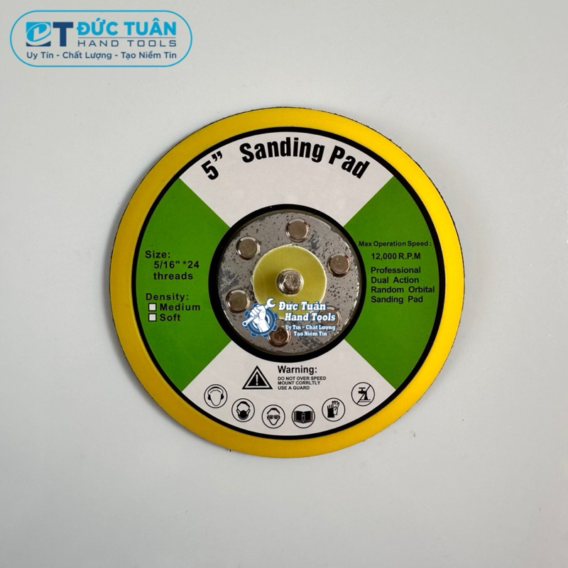 Đế Máy Chà Nhám Hơi Tròn 2’’ , 3’’ , 5’’ , 6” ( 50mm , 75mm , 125mm , 150mm )