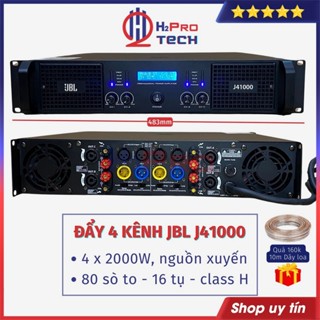Cục Đẩy 4 Kênh IBL J41000 80 Sò Lớn 4x2000W - Nguồn Xuyến, Đẩy Công Suất 4 Kênh Cao Cấp -H2pro Tech