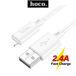 Dây sạc Hoco sạc nhanh 2.4A cáp nhựa PVC chống rối truyền dữ liệu cho 6 7 8 X