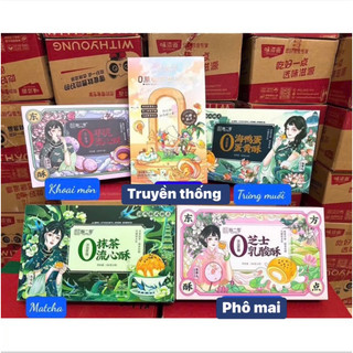 Bánh trứng hộp(6cai) HOTTREND khoai môn,truyền thống,matcha,trứng muối,phô mai