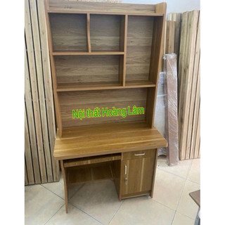 Bàn học liền giá sách dài 1m