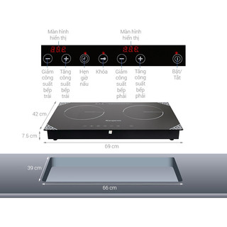 BẾP ĐIỆN TỪ ĐÔI KANGAROO THÁI LAN KG868I , KG498N