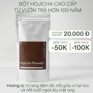 [DẠNG TÚI] 100gr / 30gr Bột trà xanh rang INUCHA HOJICHA POWDER | Thu hoạch tại Wazuka, Kyoto | Vụ xuân 2024