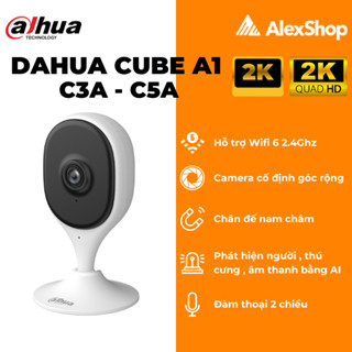 [3M-5M] Camera WiFi Dahua CUBE A1 C3A-C5A Camera Cố Định Góc Rộng Trong Nhà, Chân Đế Nam Châm, Tích Hợp AI