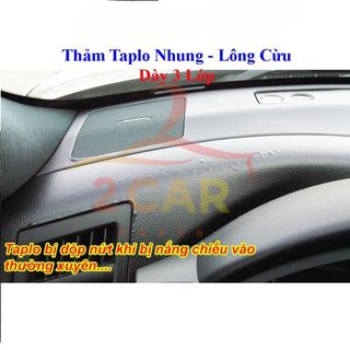 Thảm taplo nhung Chevrolet Aveo