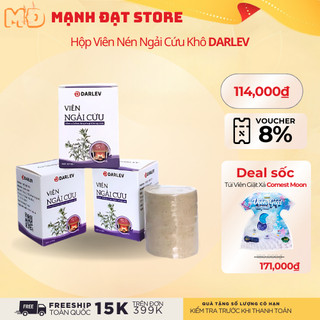 Hộp Viên Nén Ngải Cứu Khô DARLEV Dùng Cho Bộ Phận Cần Hơ Ngải Cứu (10 Viên/ Hộp)