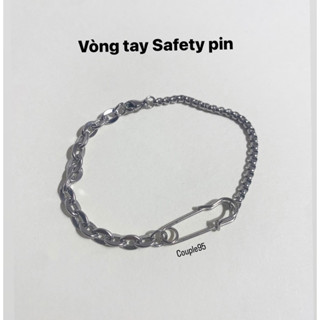 Couple95 Vòng tay Safety pin phong cách Unisex đơn giản